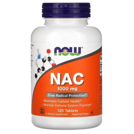 NOW Foods NAC (N-Acetil Cisteina) 1000mg - 120 Tablete